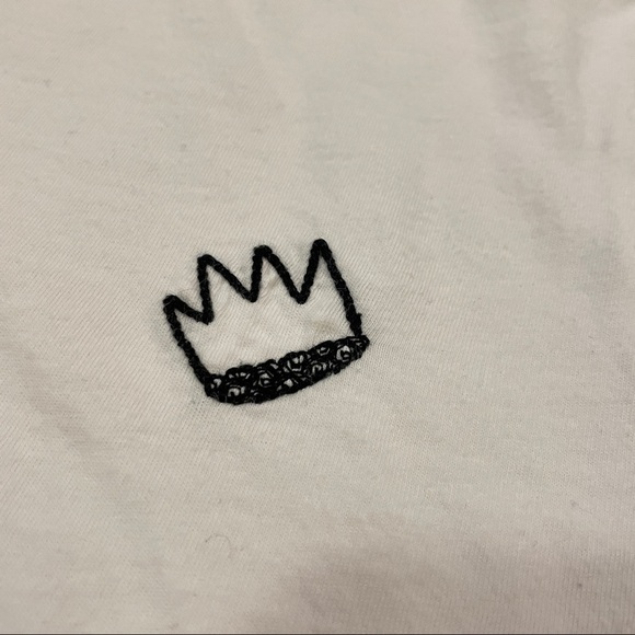 Zara Trafaluc White Embroidery Tee Size M - Picture 7 of 12